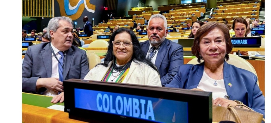 Canciller (e) refuerza el liderazgo internacional de Colombia en la ONU y promueve la cooperación bilateral durante su gira en Nueva York