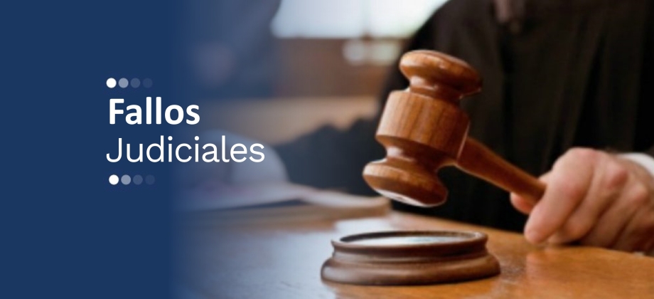 Consulte los fallos judiciales favorables en los que el Ministerio de Relaciones Exteriores fue parte durante el año 2024