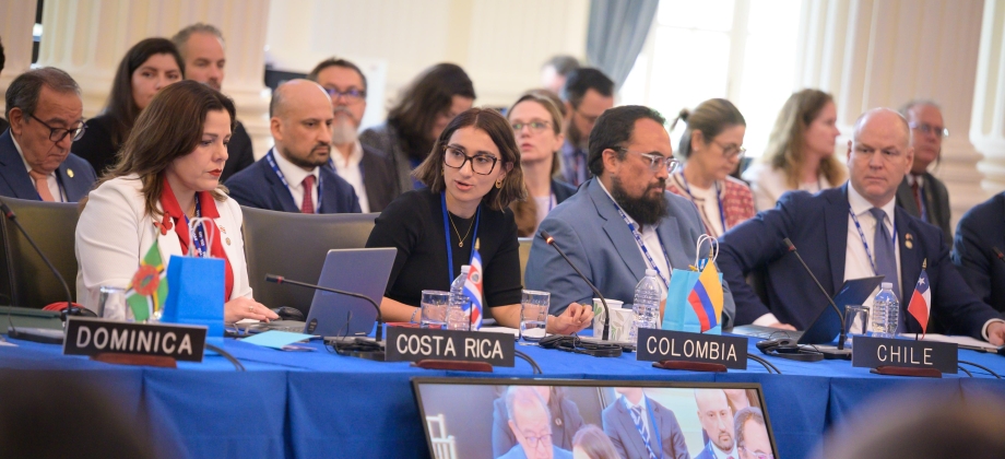 "La OEA ha marcado un hito histórico al elegir por primera vez a una mujer para ocupar la Secretaría General Adjunta", aseguró la Canciller Laura Sarabia