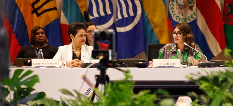 En Consejo de Ministros de la AEC, Canciller Laura Sarabia aseguró que El Caribe tiene la oportunidad de convertirse en un clúster de sostenibilidad regional