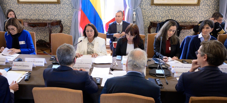 Asuntos políticos, económicos, culturales, educativos, ciencia y seguridad temas de interés durante la Reunión de Consultas Políticas entre Colombia y Francia