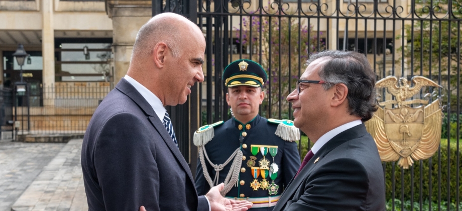 Comunicado conjunto en el marco de la visita oficial del jefe de Estado de la Confederación Suiza a Colombia y su reunión con el presidente Gustavo Petro