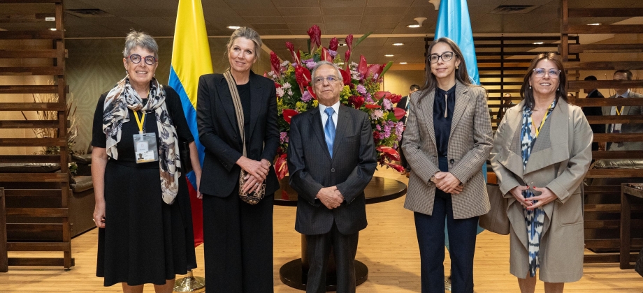 S.M. la Reina Máxima de los Países Bajos comenzó su agenda en Colombia