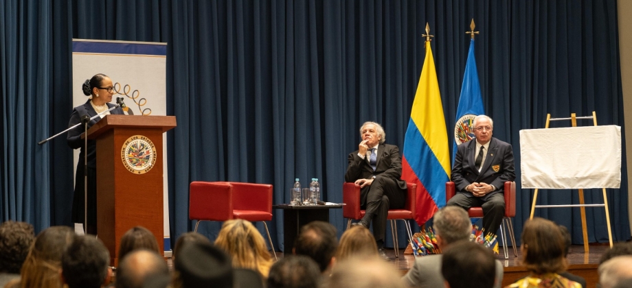 Conmemoración de los 76 años de la firma de la Carta de Bogotá y los 20 Años de la MAPP/OEA en Colombia con la participación de la Viceministra de Asuntos Multilaterales, Elizabeth Taylor, y el Secretario General de la OEA, Luis Almagro