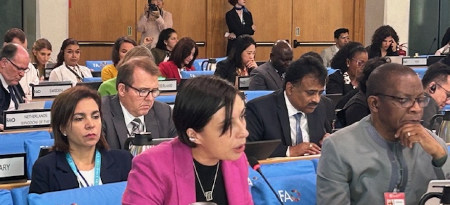 Colombia participa en el 51° periodo de sesiones del Comité de Seguridad Alimentaria Mundial (CSA)