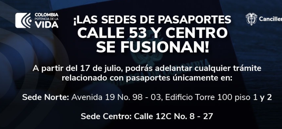 Las sedes de pasaportes Calle 53 y Centro se unifican