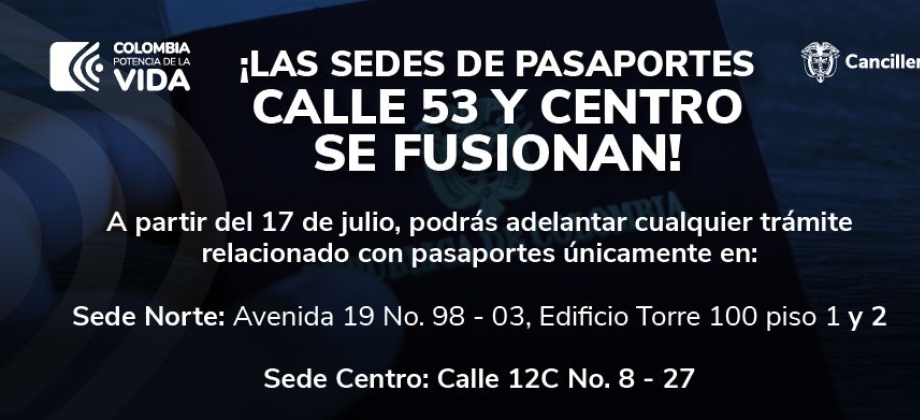 Las sedes de pasaportes Calle 53 y Centro se unifican
