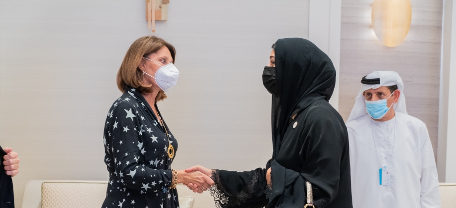 Vicepresidente y Canciller Marta Lucía Ramírez se reunió con Reem Ebrahim Al Hashimy, Directora Gerente de Expo Dubái 2020 