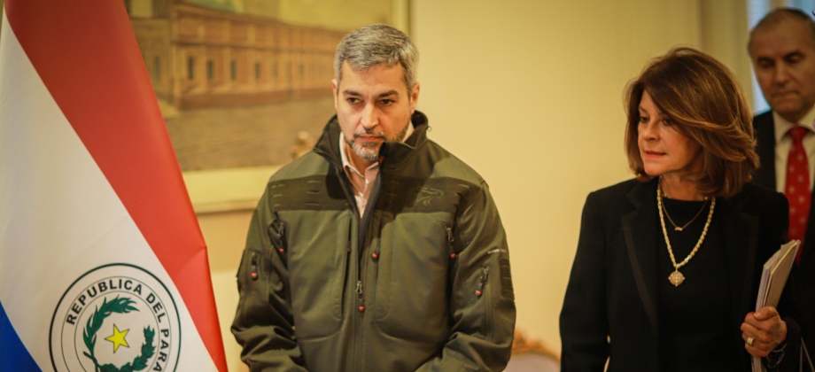  Reunión de la Vicepresidenta y Canciller y el Presidente de Paraguay, Mario Abdo Benítez.