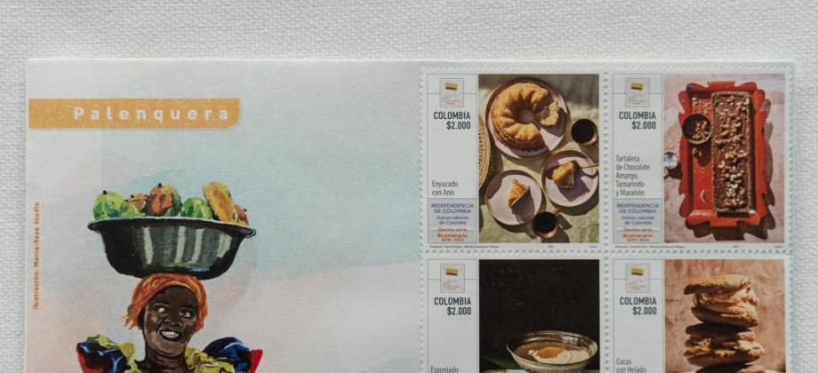 ”Sabores de Colombia”, una edición filatélica que rinde homenaje a la gastronomía del país