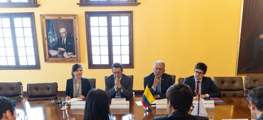 Viceministro Francisco Coy y el Viceministro Parlamentario de Asuntos Exteriores de Japón dialogaron sobre temas de la agenda bilateral