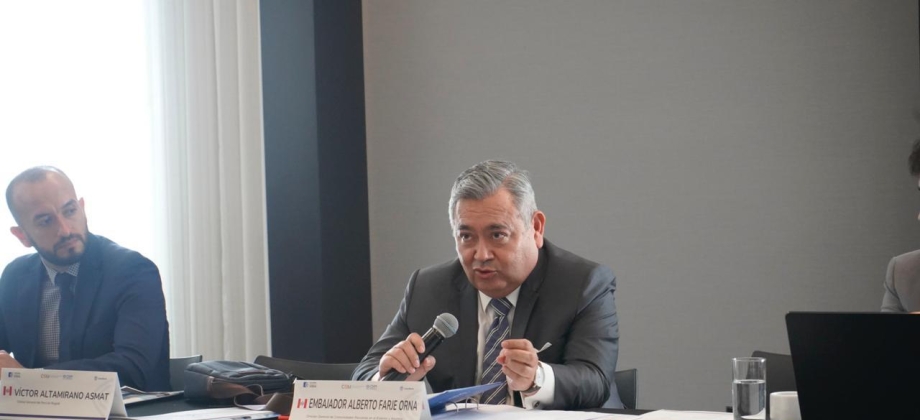 Primera Reunión de la Troika Ampliada en el marco de la Presidencia Pro Tempore de Colombia en la XXII Conferencia Suramericana sobre Migraciones