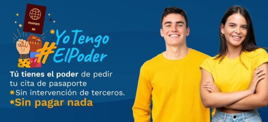 Recuerda que tú tienes el poder de pedir tu cita de pasaporte