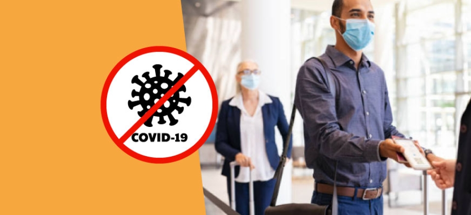 Requisitos sanitarios relativos a COVID-19 para ingresar a Colombia