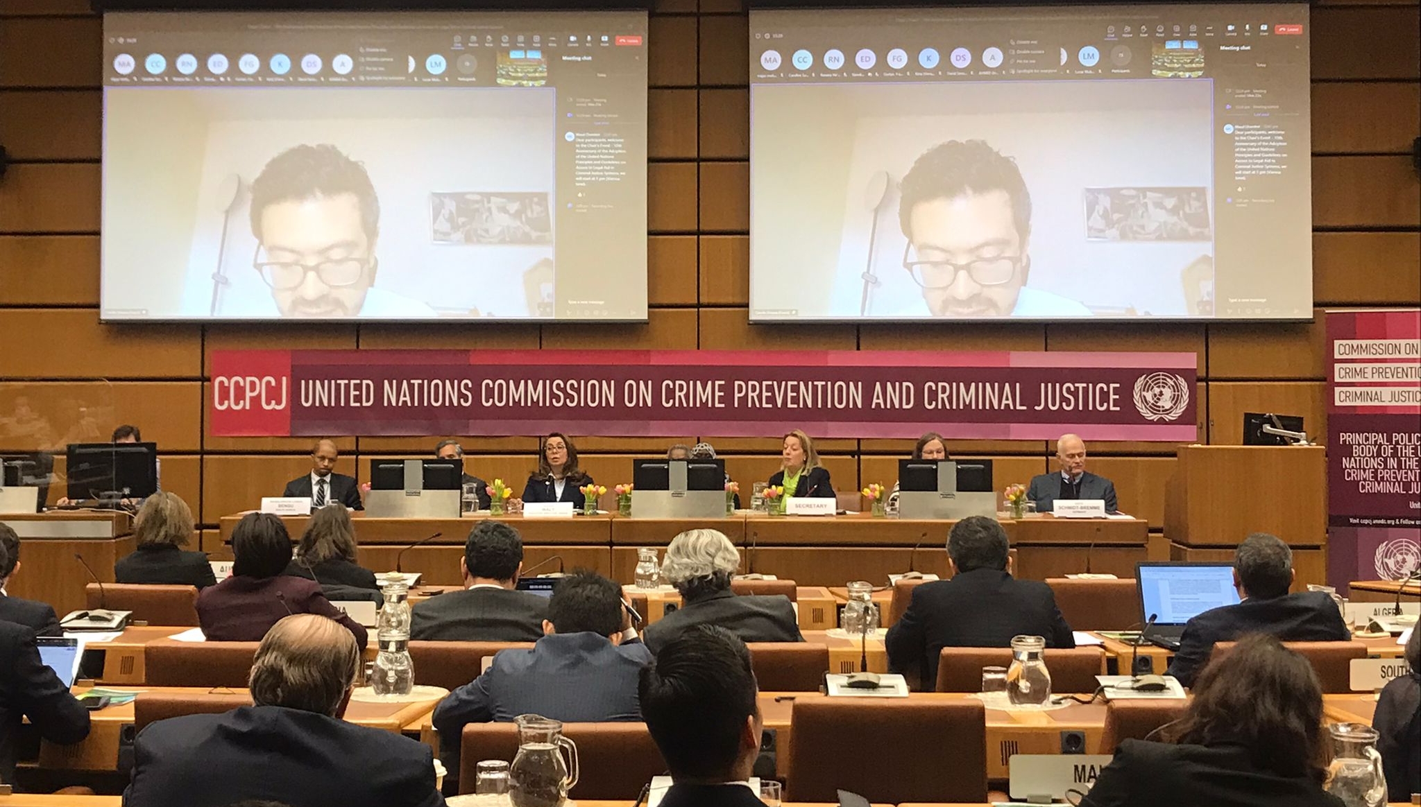 Colombia participó en el evento de conmemoración de los Principios y directrices sobre el acceso a la asistencia jurídica en los sistemas de justicia penal, la Comisión de Prevención del Delito y Justicia Penal