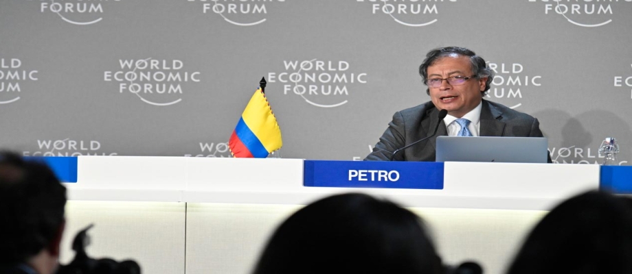 Declaración del Presidente Gustavo Petro Urrego en la reunión del Foro Económico Mundial