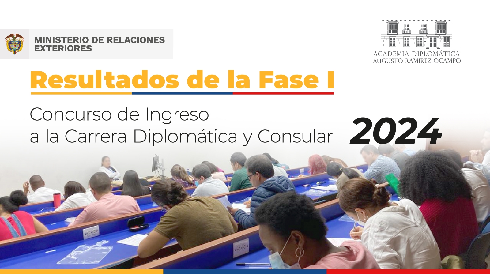 Resultados de las pruebas escritas Fase I - Concurso de Ingreso a la Carrera Diplomática y Consular para el año 2024