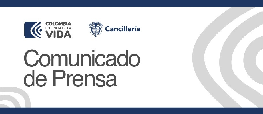 Comunicado de prensa del Ministerio de Relaciones Exteriores