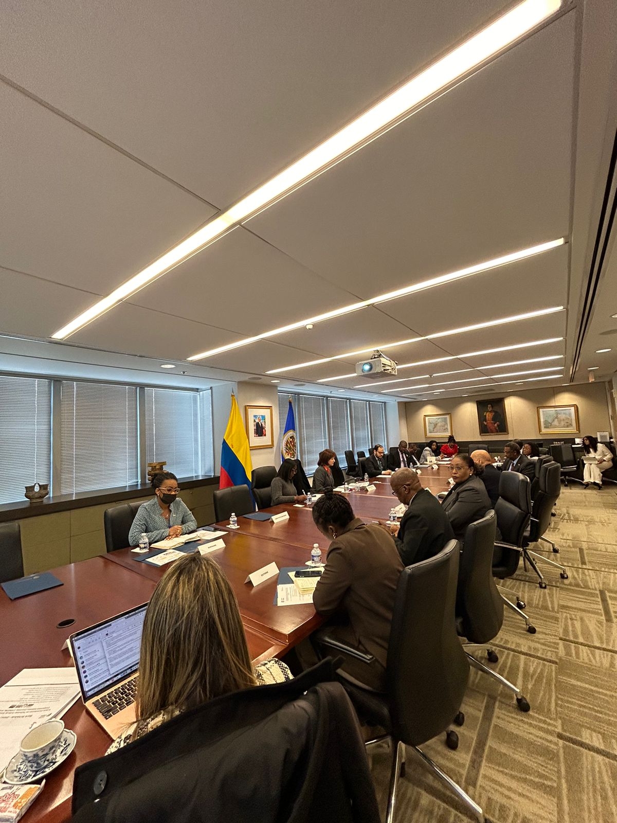 La directora de Cooperación Internacional participó en la reunión con Embajadores de los Estados Caribeños ante la OEA