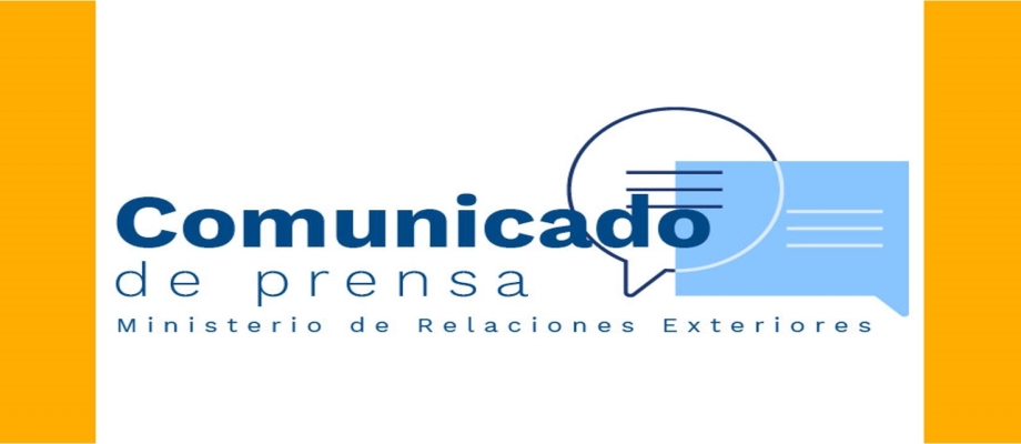 Comunicado de prensa del Ministerio de Relaciones Exteriores