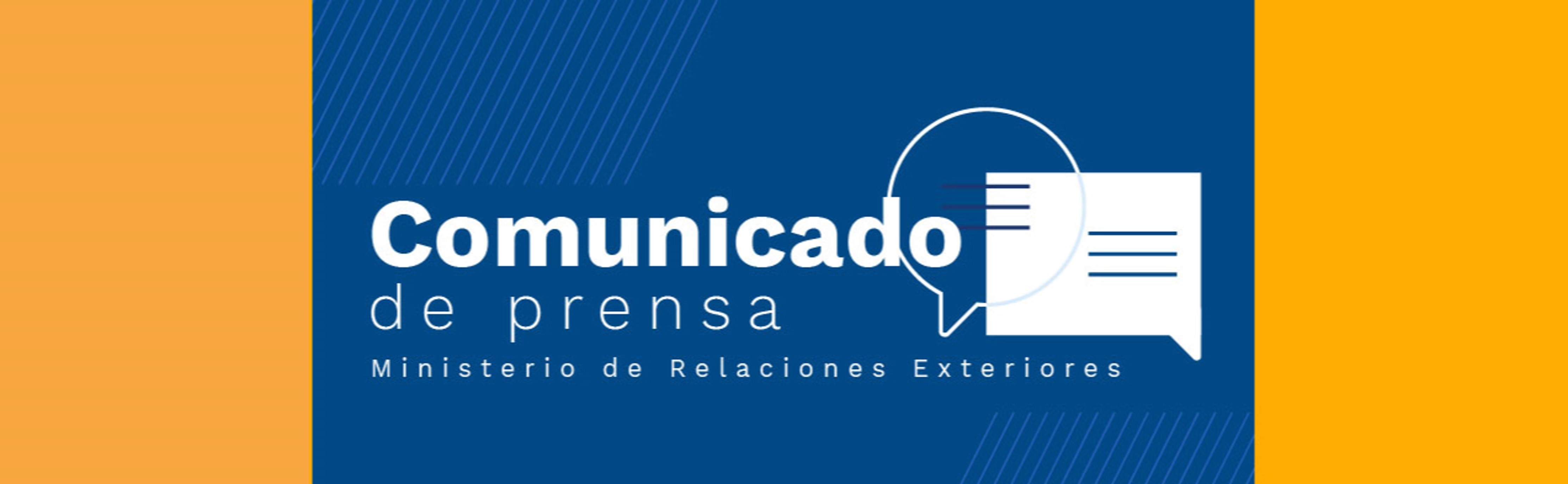 Comunicado de prensa de la Vicepresidente y Canciller, Marta Lucía Ramírez
