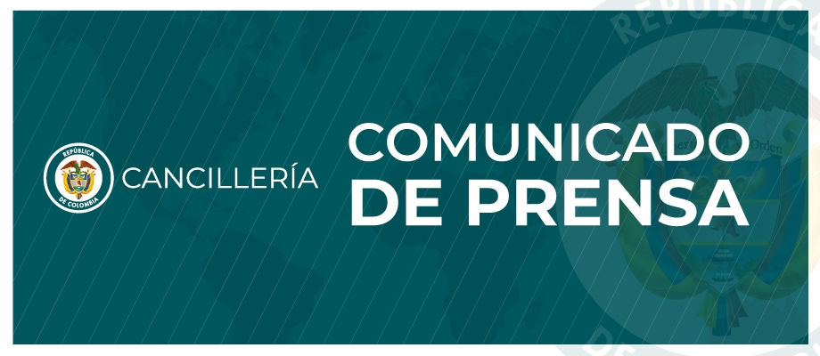 Comunicado de prensa del Ministerio de Relaciones Exteriores