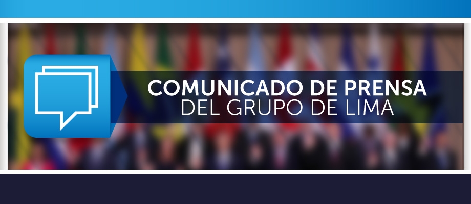 Comunicado del Grupo de Lima