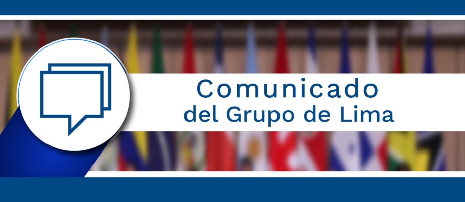 Comunicado del Grupo de Lima