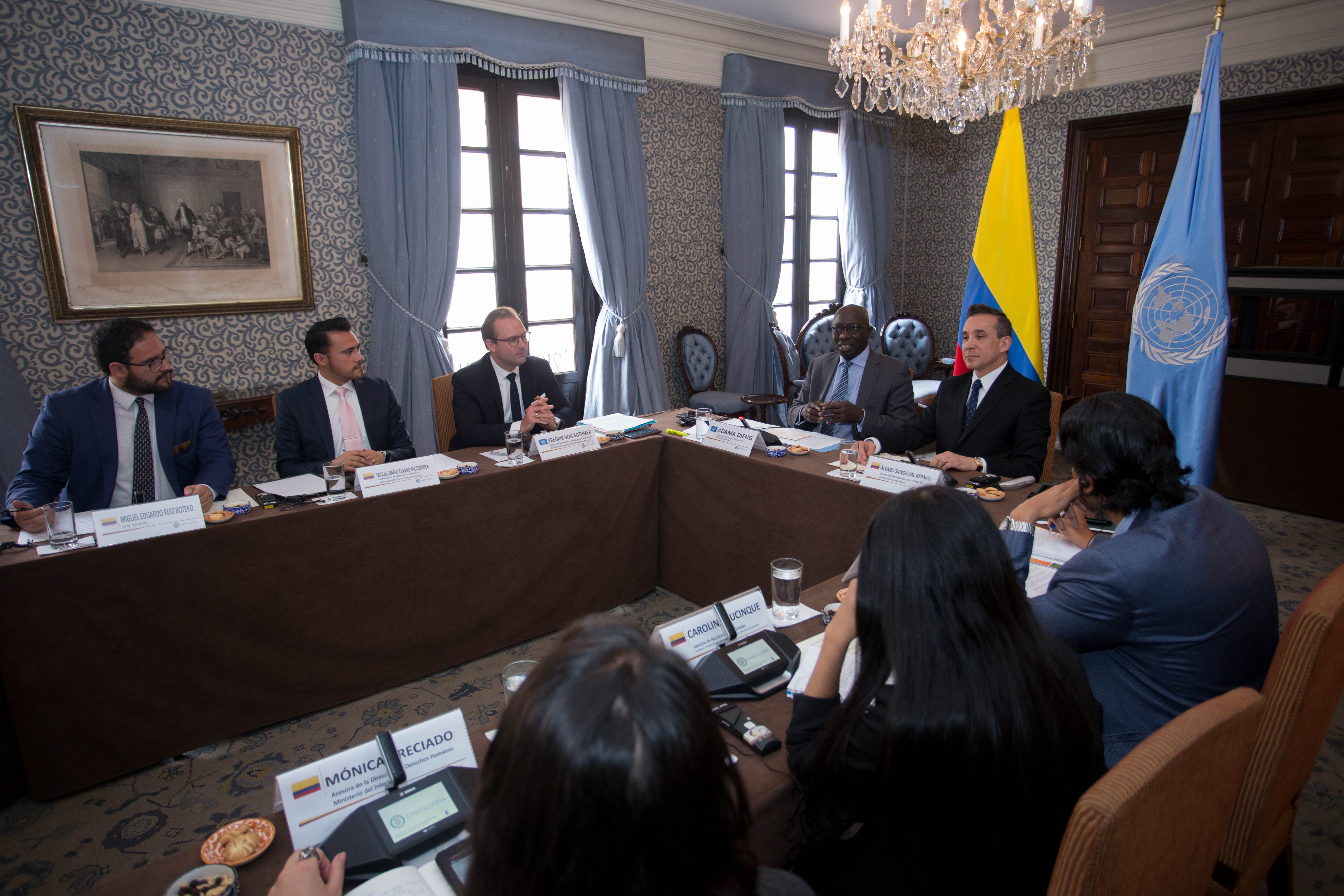 Gobierno de Colombia se reunió con el Asesor Especial del Secretario General de la ONU, Adama Dieng
