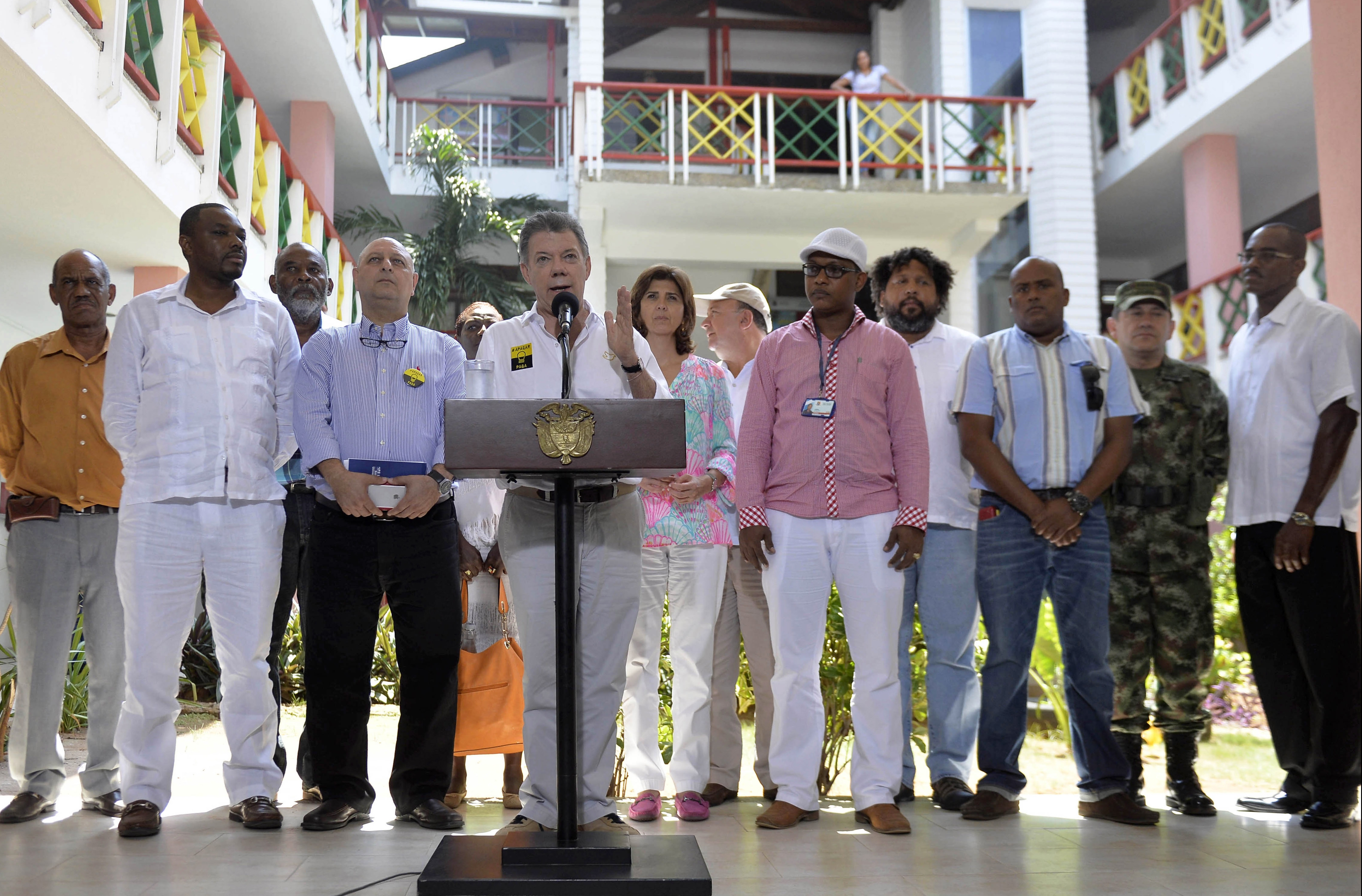 Alt Presidente Santos y Canciller Holguín explicaron que el Gobierno Nacional seguirá defendiendo los derechos de los raizales y del archipiélago