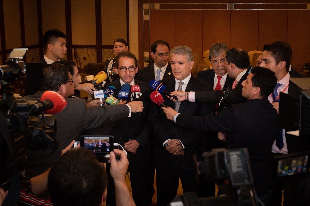 Presidente Duque presentó en Shanghái la Iniciativa Colombia-China para fortalecer los lazos comerciales, en el marco de los 40 años de relaciones diplomáticas con el país asiático