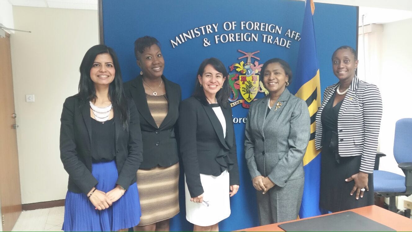 Colombia y Barbados se reunieron con el propósito de abordar el interés por profundización del comercio, incrementar las inversiones, la conectividad aérea y dinamizar la cooperación