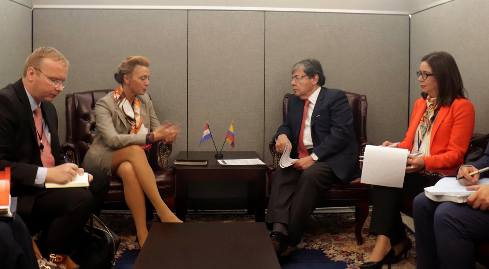 Canciller Carlos Holmes Trujillo se reunió con la Ministra de Relaciones Exteriores y Asuntos Europeos de Croacia
