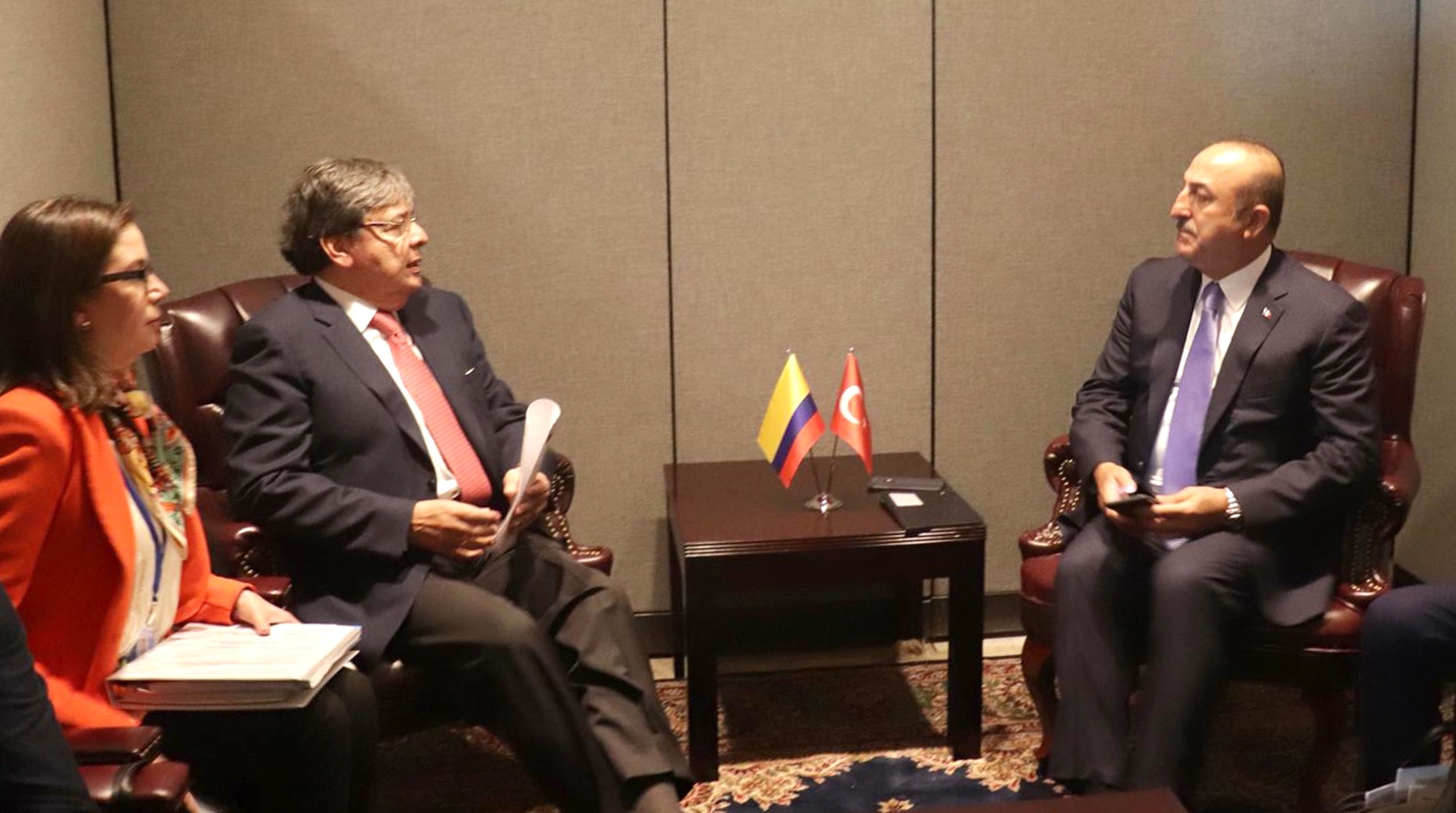 Ministros de Relaciones Exteriores de Colombia y Turquía se reunieron en Nueva York para dialogar