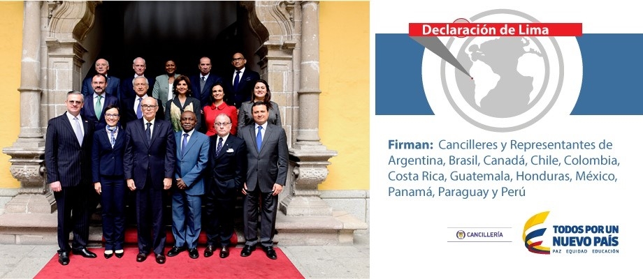 Declaración de Lima, 8 de agosto 