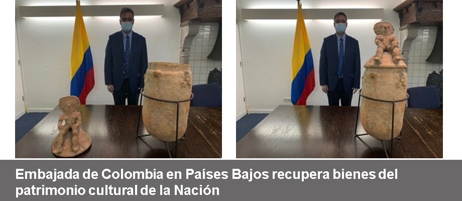 Embajada de Colombia en Países Bajos recupera bienes del patrimonio cultural +