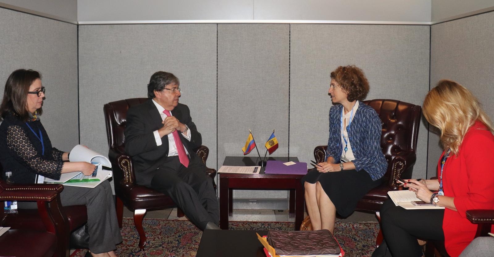 El Ministro de Relaciones Exteriores, Carlos Holmes Trujillo, se reunió con su homóloga del Principado de Andorra