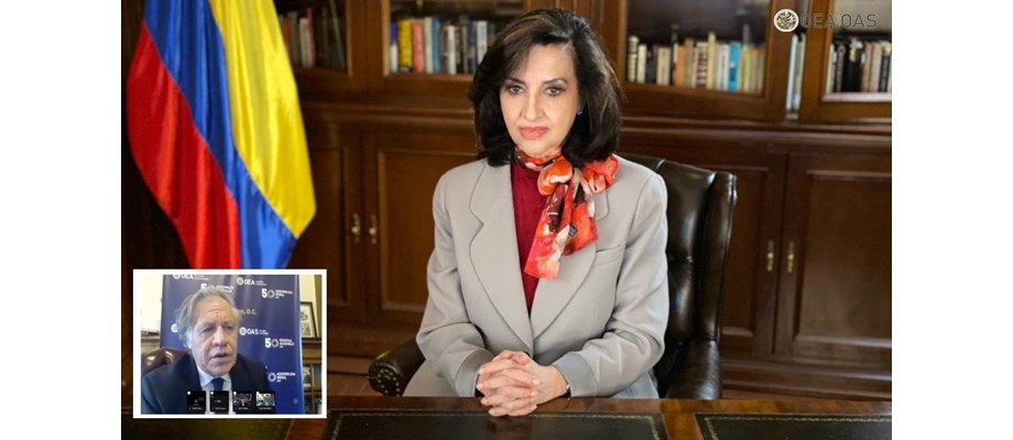 Canciller Claudia Blum lideró con seis países en la OEA, un diálogo sobre la crisis multidimensional de Venezuela, más allá de las elecciones parlamentarias