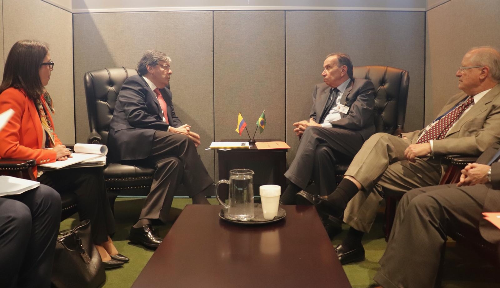 Ministros de Relaciones Exteriores de Colombia y Brasil sostuvieron reunión bilateral en Nueva York