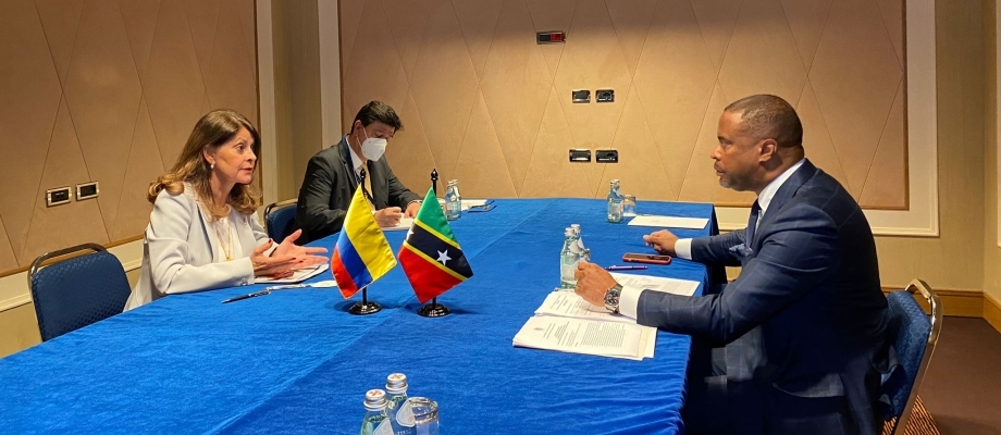 Vicepresidente-Canciller reiteró invitación al Ministro de Relaciones Exteriores de San Cristóbal y Nieves para participar en la IICumbre Ministerial Colombia-Caricom en Barranquilla