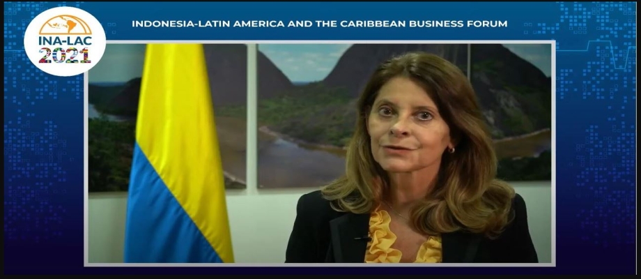 Vicepresidente Canciller Marta Lucía Ramírez participó como invitada de honor en el Foro de Negocios Indonesia-América Latina y el Caribe INALAC