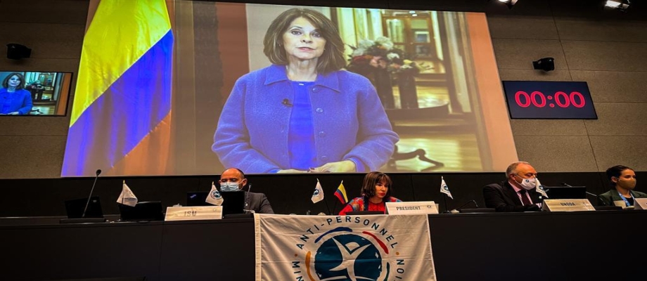 Vicepresidente y Canciller intervino, en nombre de Colombia, en la Conferencia de Donantes de la Convención sobre la prohibición de minas antipersonal