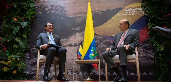 En encuentro de los Ministros de Relaciones Exteriores, Álvaro Leyva y Carlos Alberto Franca se destacó las potencialidades en la región Amazónica de Colombia Brasil 