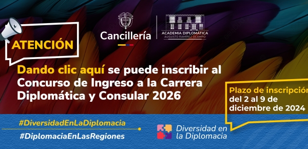 Cancillería abre las inscripciones del Concurso de Ingreso a la Carrera Diplomática y Consular 2026
