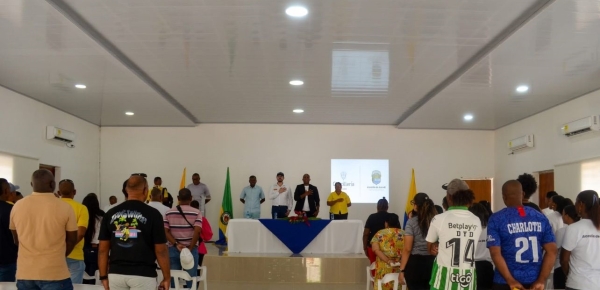 Cancillería entrega proyecto de mejoramiento del aula máxima de la Institución Educativa Diego Luis Córdoba en el municipio de Acandí, Departamento del Chocó