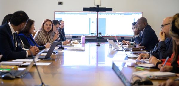En el marco de la Misión Jurado delegados de Cancillería se reúnen con el alcalde Denio Jiménez Riva