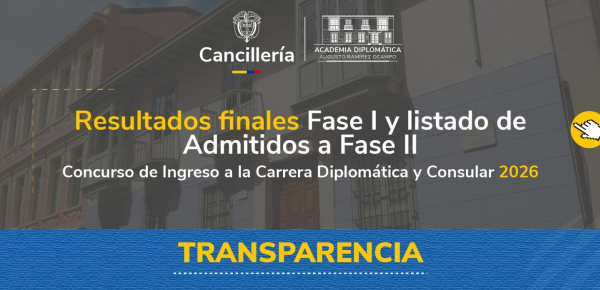 Resultados finales de la Fase I y listado de admitidos a la Fase II del Concurso de Ingreso a la Carrera Diplomática y Consular 2026