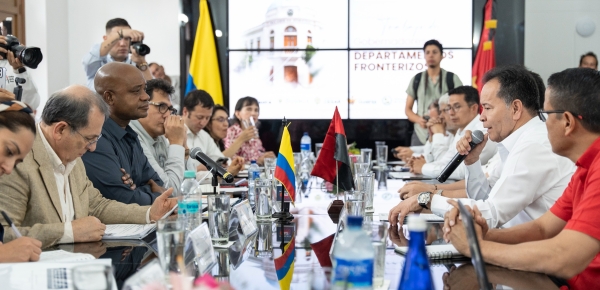 Canciller lideró reunión con gobernadores de departamentos fronterizos, en Norte de Santander