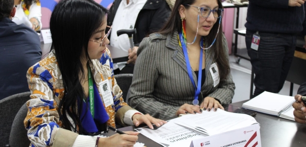 El Ministerio de Relaciones Exteriores, mediante la Academia Diplomática, participó en la Mesa del Acuerdo Nacional para la Educación Superior