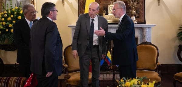 Diálogo entre el Canciller Álvaro Leyva y el  Embajador de Croacia en Brasil incluyó cooperación en asuntos de posconflicto